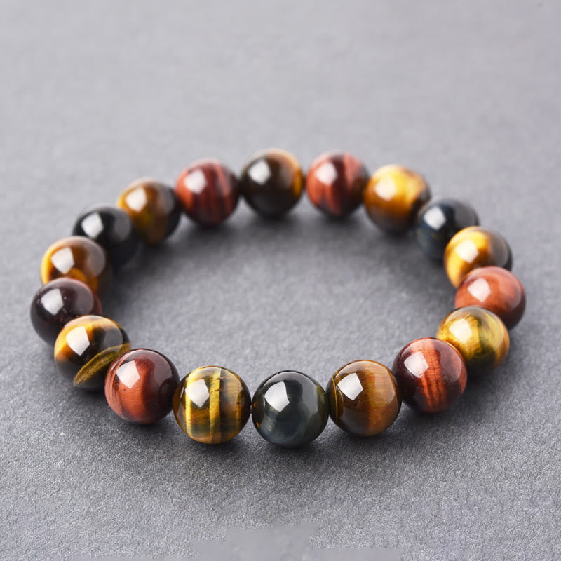 Buddha Stones Natural Tiger Eye Positive Protection Bracelet