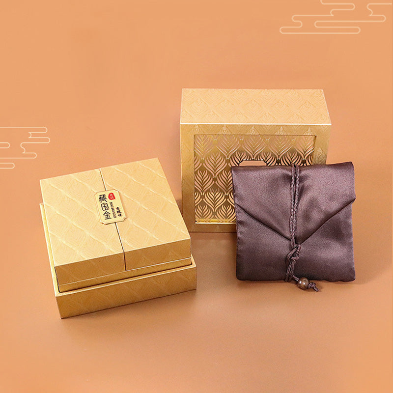 Retro Jewelry Storage Feather Pattern Box Gift Box