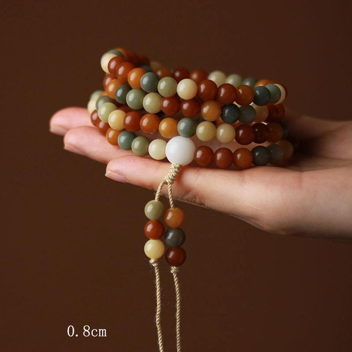 Buddha Stones Bodhi Seed Mala Harmony Wisdom Bracelet