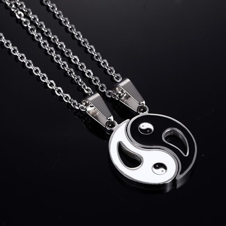 2pcs Yin Yang Pendant Couple Necklace