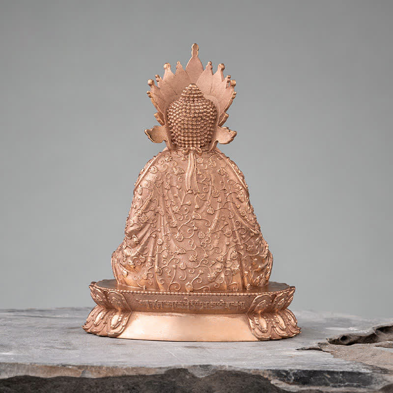 Buddha Shakyamuni Figurine Compassion Handmade Copper Statue Decoration