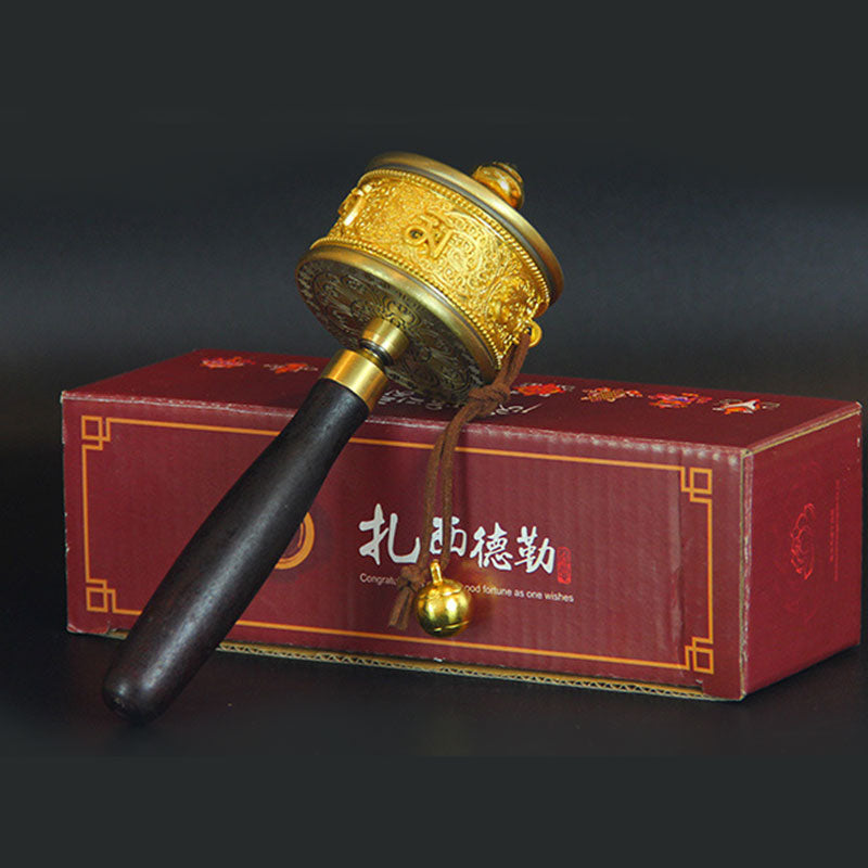 Tibetan Lucky Prayer Wheel Six True Words Decoration