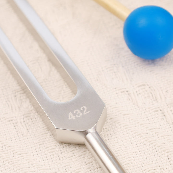 Tuning Fork 432HZ Aluminum Alloy with Hammer for Mind and Spirit Healing