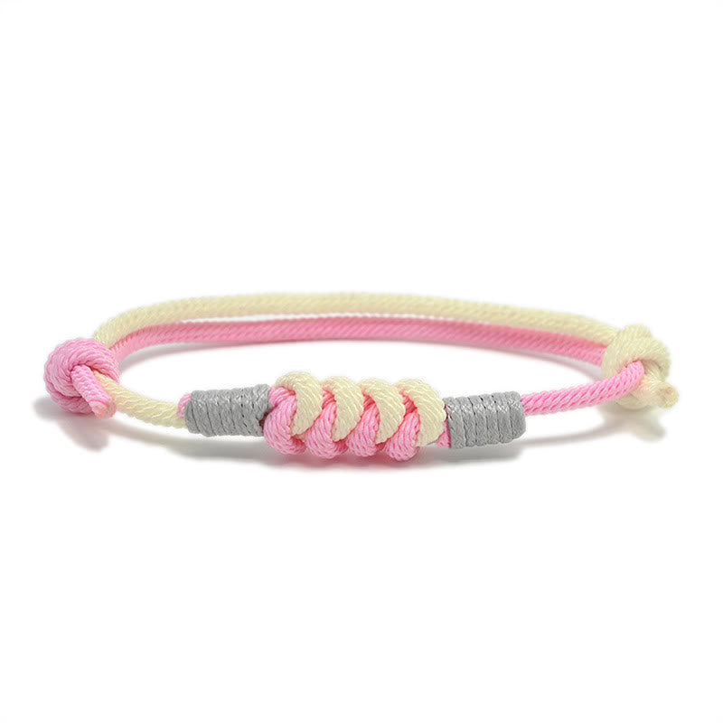 Buddha Stones Simple Design King Kong Knot Strength Braid String Bracelet