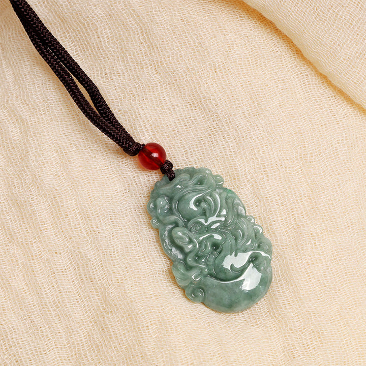 Buddha Stones Luck Dragon Red String Protection Bundle