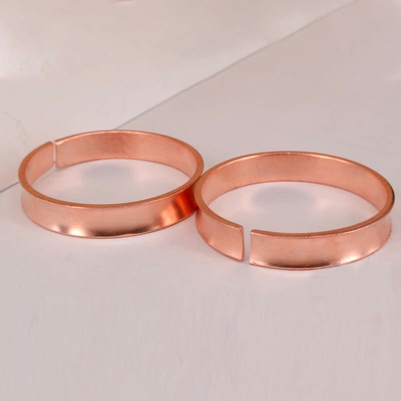 Copper Wealth Luck Cuff Bracelet Bangle