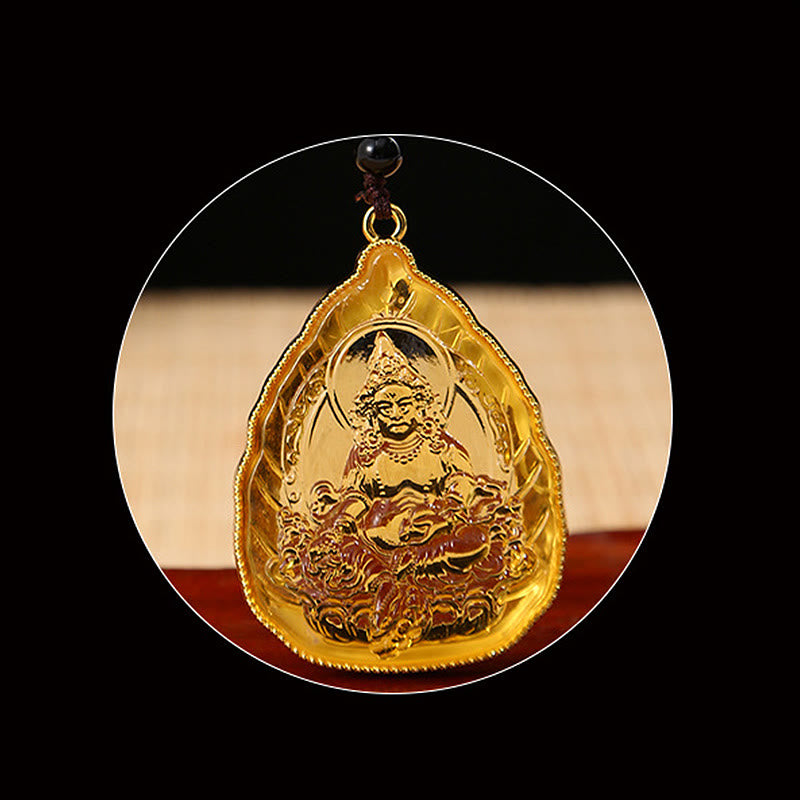 Tibetan Buddha Liuli Crystal Serenity Necklace Pendant