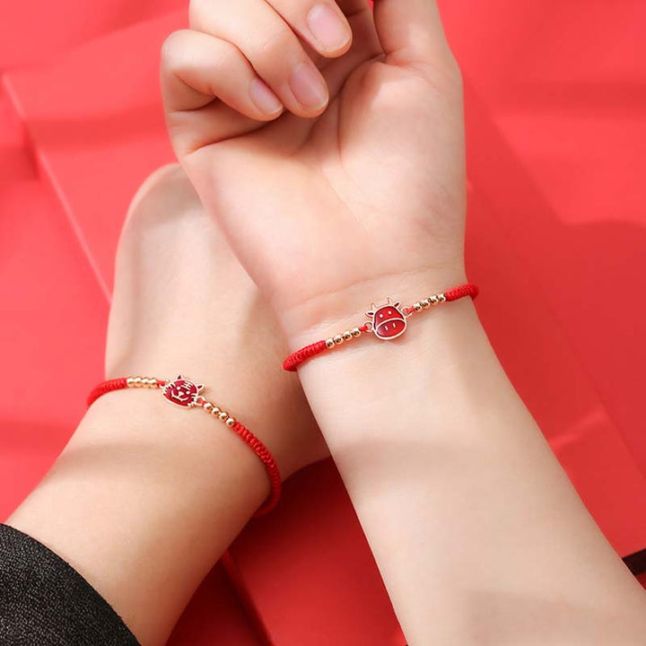 Buddha Stones 12 Chinese Zodiac Lucky Red String Bracelet