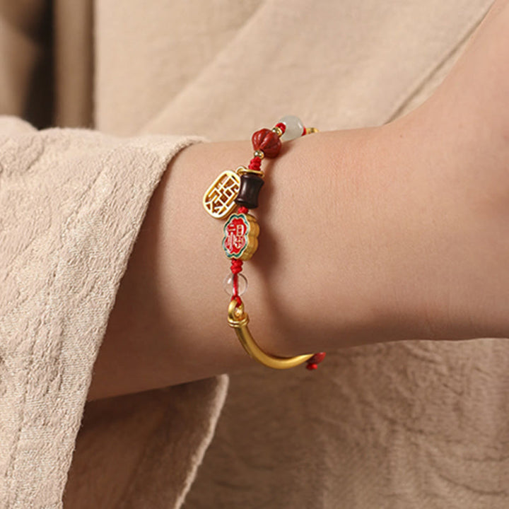 Tibetan Auspicious Clouds Fortune Happiness Wealth Luck Bracelet