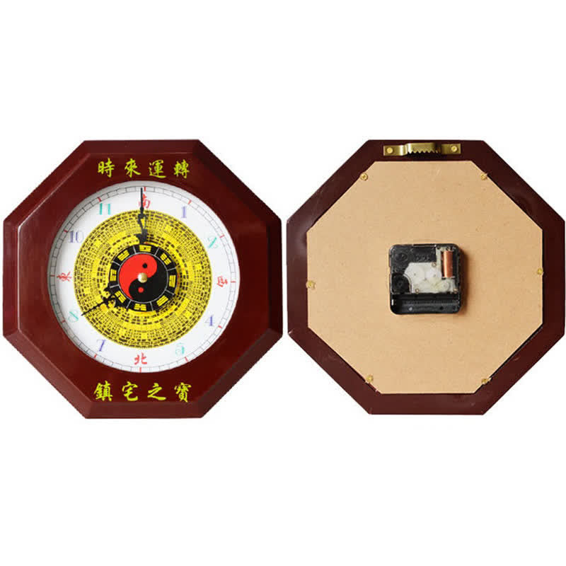 Feng Shui Bagua Map Balance Energy Map Wall Clock