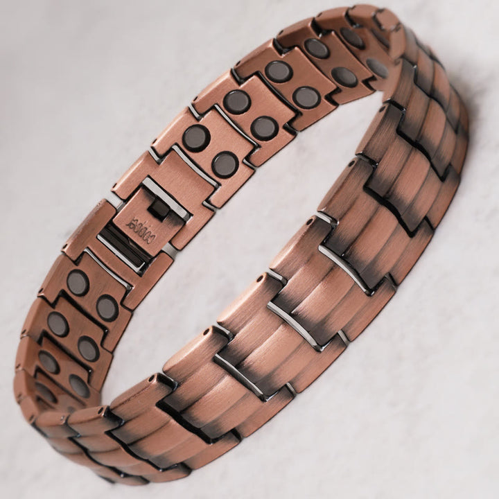 Vintage Magnetic Solid Copper Cuff Bracelet Bangle