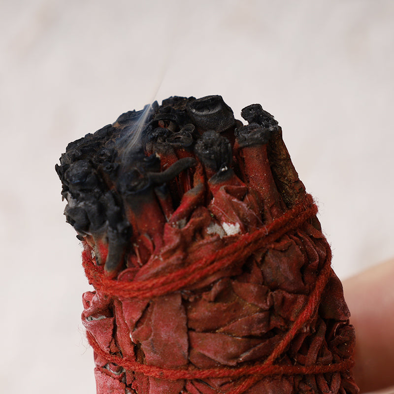 Buddha Stones Dragon's Blood Sage Smudge Stick for Home Negative Energy Cleansing Incense Healing Meditation Rituals