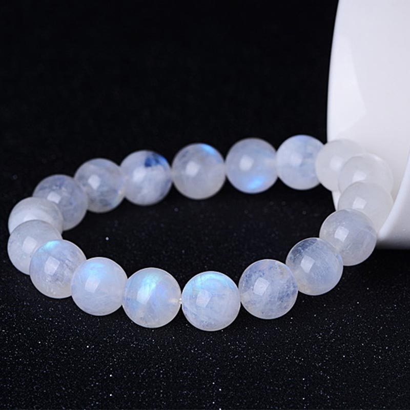 Buddha Stones Natural Moonstone Prosperity Bracelet