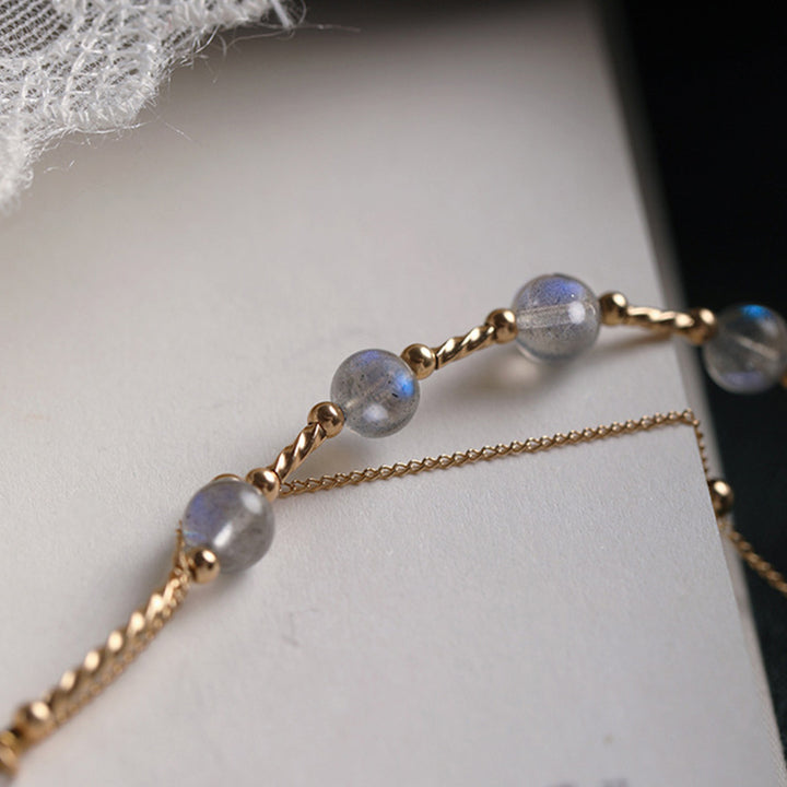 Moonstone Positive Charming Chain Bracelet