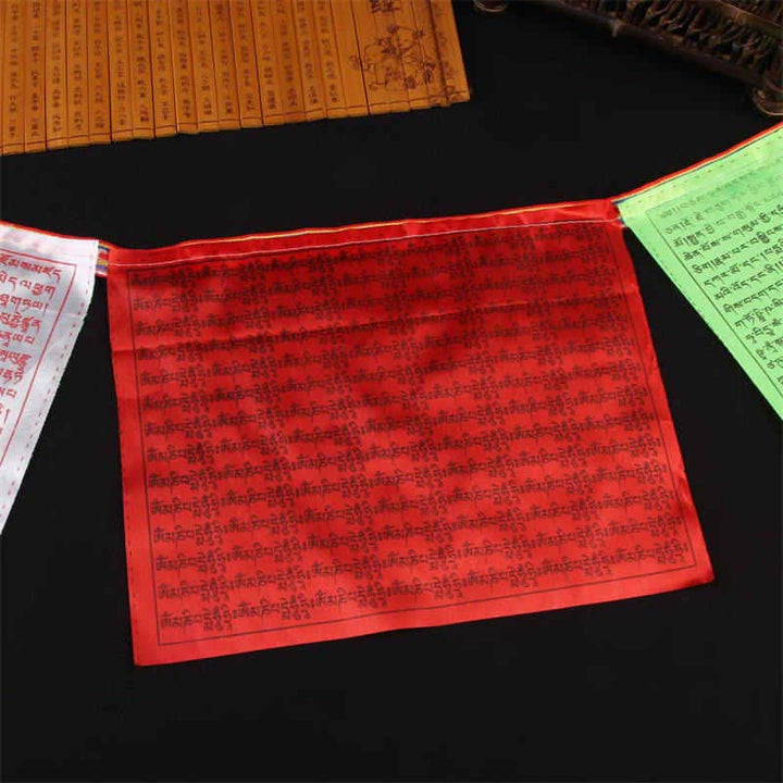 Tibetan 5 Colors Windhorse Auspicious Outdoor Prayer Flag