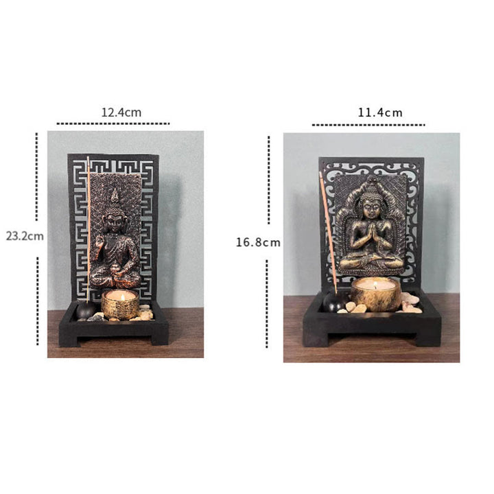 Buddha Stones Buddha Compassion Serenity Home Resin Prayer Altar Decoration