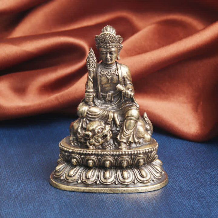 Manjusri Bodhisattva Serenity Copper Statue Decoration