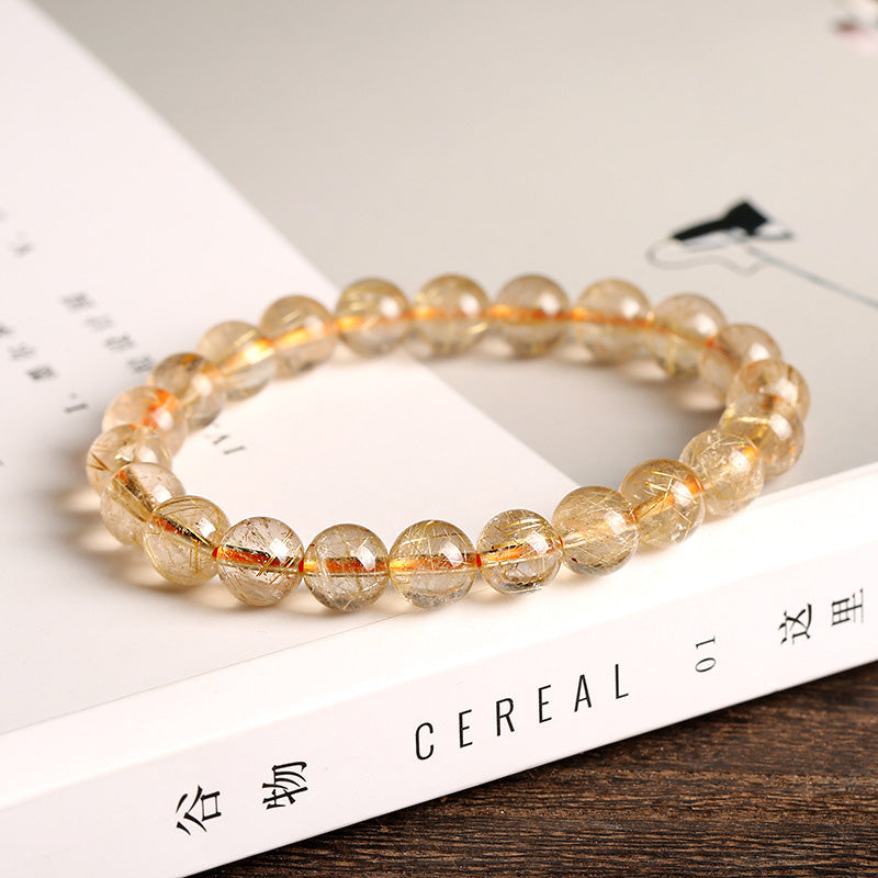 Buddha Stones Natural Citrine Blessing Protection Bracelet