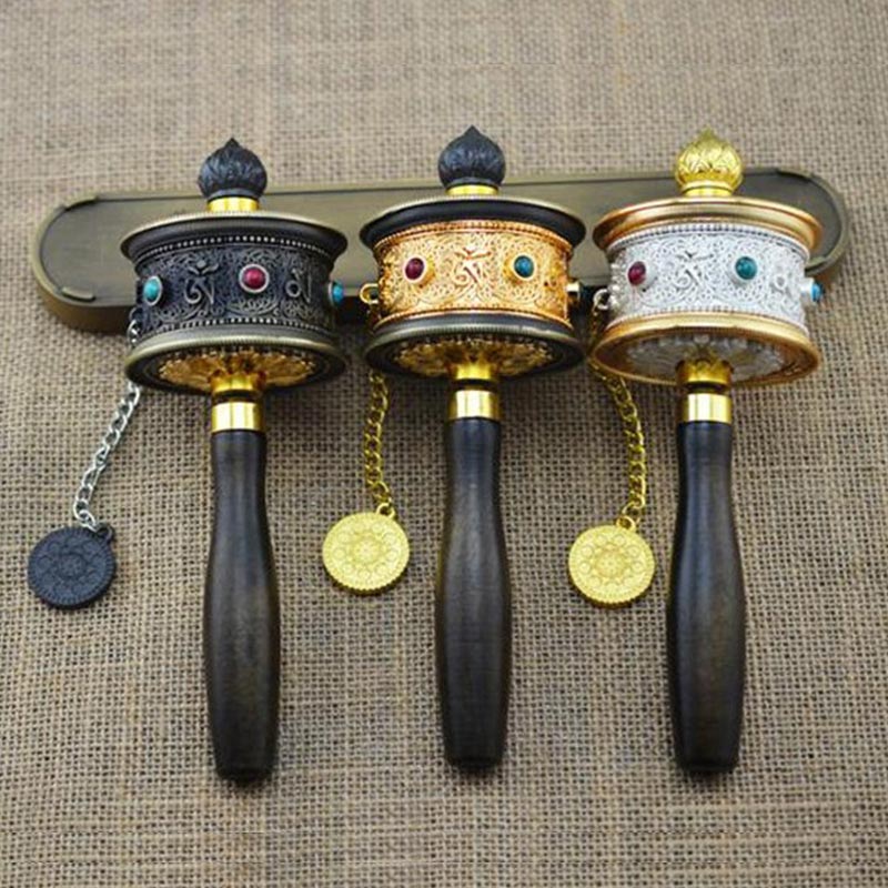 Tibetan Lucky Prayer Wheel Decoration