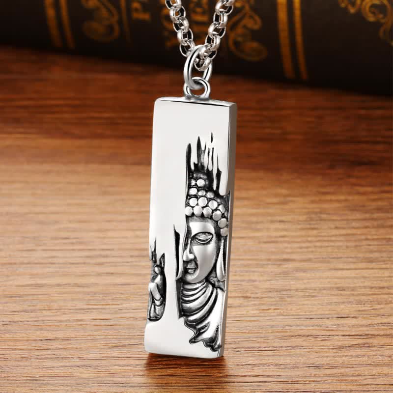 Buddha Stones Tathagata Buddha Strength Protection Amulet Lucky Pendant Necklace