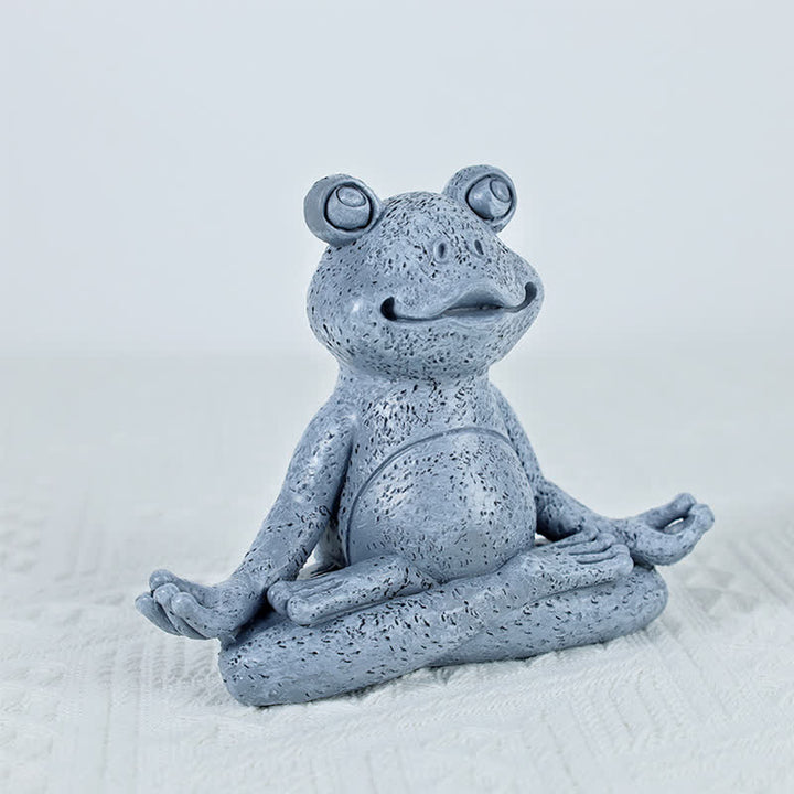 Meditating Zen Dog Cat Frog Decoration