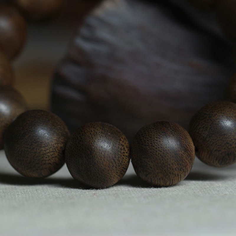 Buddha Stones Rare Northern Kalimantan Agarwood Ward Off Evil Spirits Bracelet