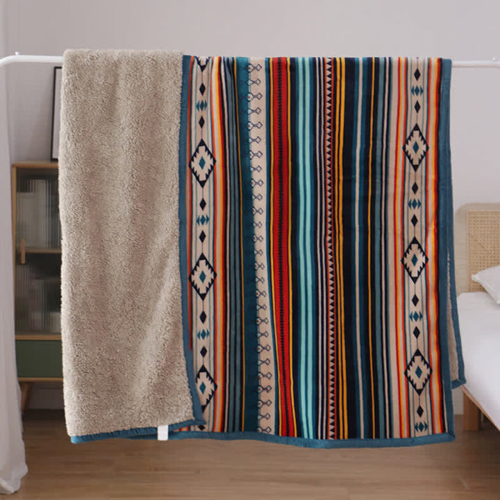 Geometric Warm Soft Bed Throw Blanket