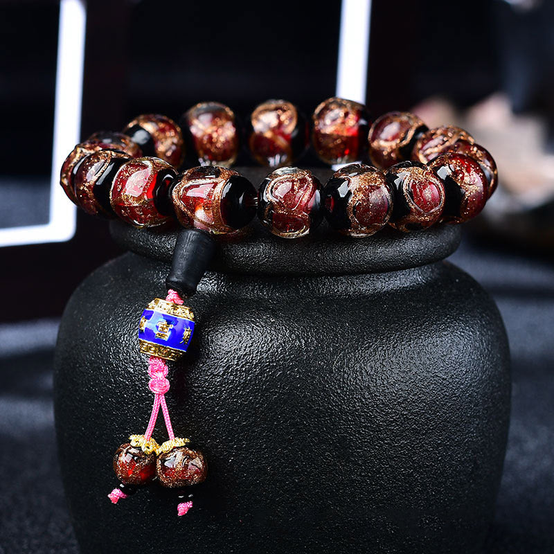 Tibetan Dragon Vein Agate Healing Bracelet