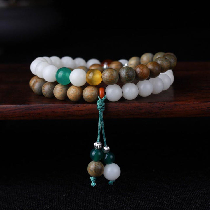 Green Sandalwood Bodhi Seed Wake Up Luck Bracelet