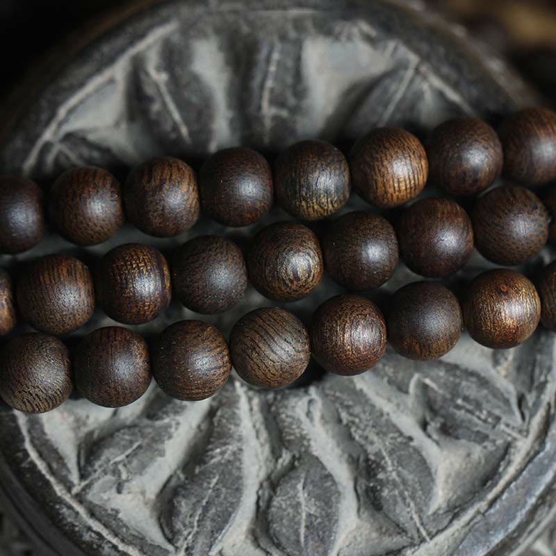 108 Mala Beads 999 Pure Gold Beads Rare Brunei Agarwood Peace Strength Bracelet