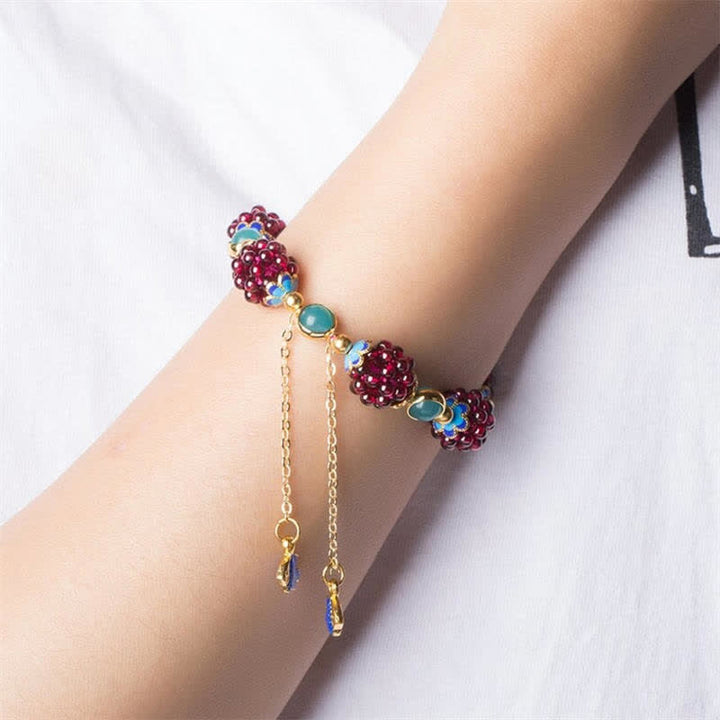 Buddha Stones Tibetan Garnet Calm Bracelet