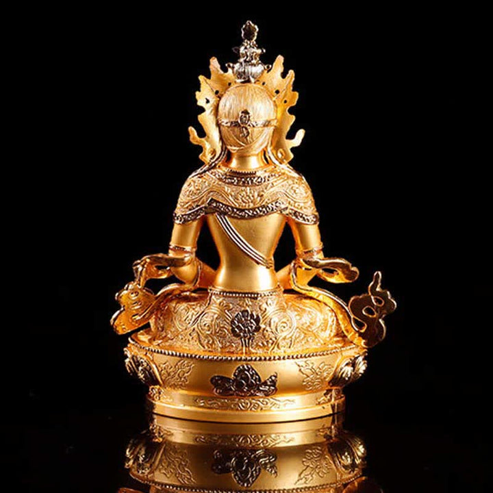 Longevity Buddha Figurine Serenity Statue Home Decoration