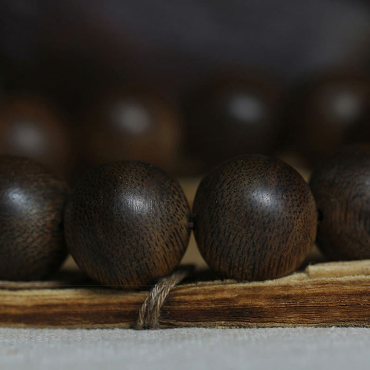 Buddha Stones Rare Northern Kalimantan Agarwood Ward Off Evil Spirits Bracelet