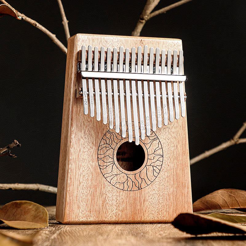 Kalimba 17/21 Keys Thumb Piano Lotus Design Portable Finger Piano