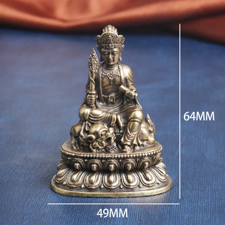 Manjusri Bodhisattva Serenity Copper Statue Decoration