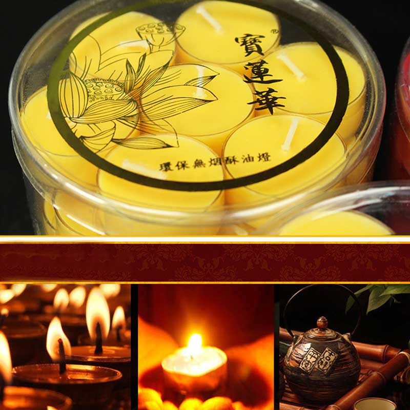 Meditation Prayer Altar Lotus Flower Candle Holder Buddhist Temple Rituals Use Items