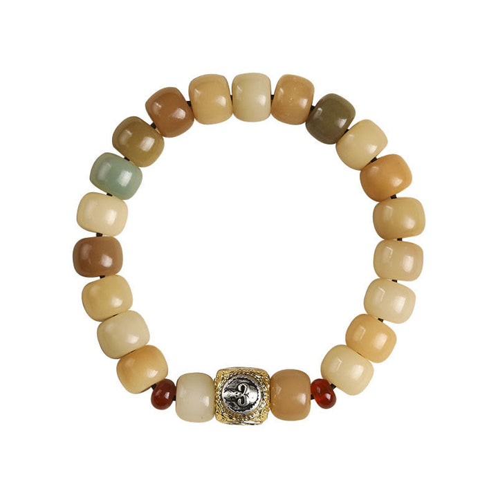 Buddha Stones Natural Bodhi Seed The Lord of the Corpse Forest Om Mani Padme Hum Wisdom Bracelet