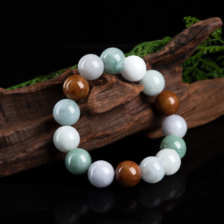 Buddha Stones Natural Jade Healing Protection Bracelet