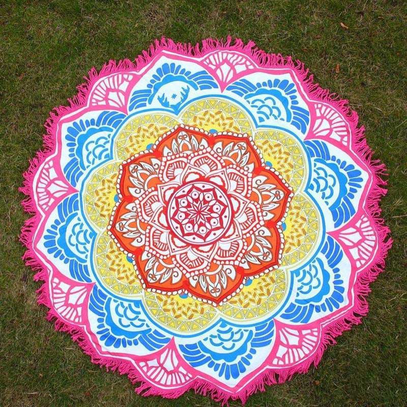 Buddha Stones Tibetan Mandala Harmony Mat Decoration