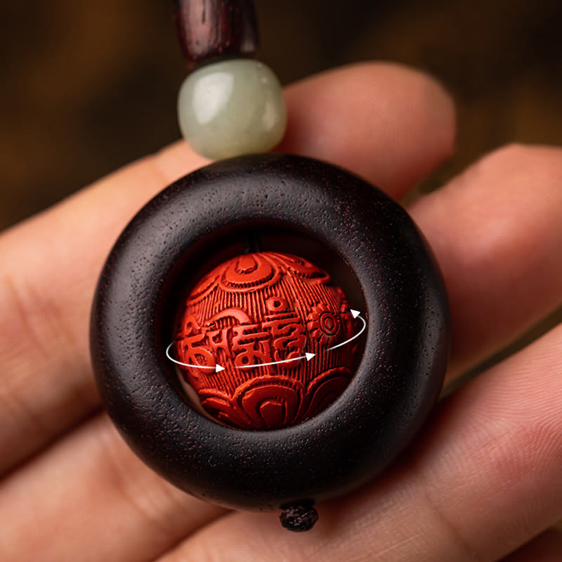 Buddha Stones Tibet Om Mani Padme Hum PiXiu Copper Coin Small Leaf Red Sandalwood Cinnabar Protection Key Chain