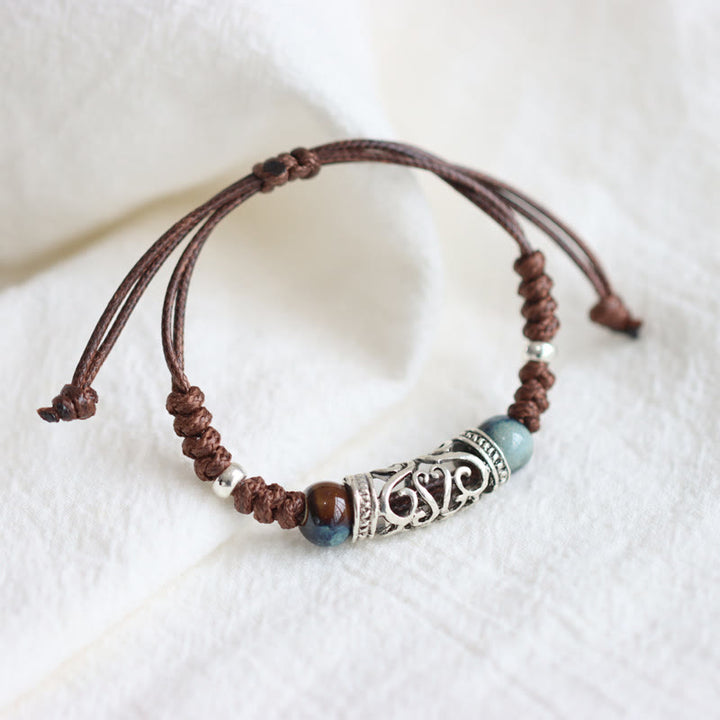 Tibet Ceramic Bead Wealth String Bracelet