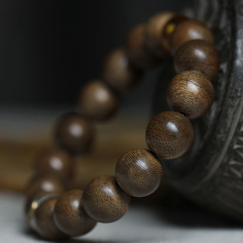 Buddha Stones Chinese Zodiac Natal Buddha Kalimantan Agarwood Red Agate Amber 925 Sterling Silver Bracelet