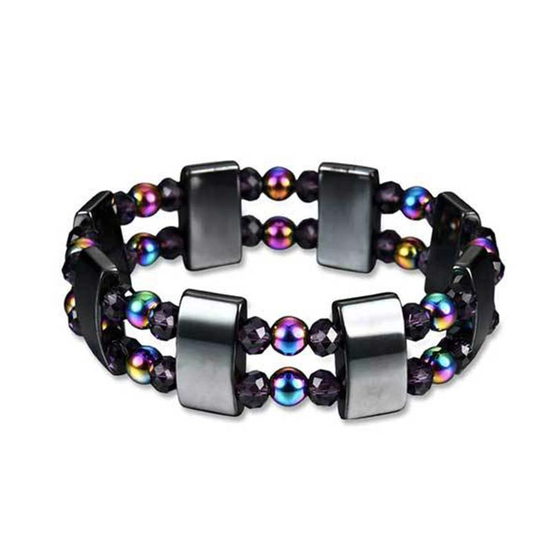 Buddha Stones Rainbow Hematite Wellness Bracelet