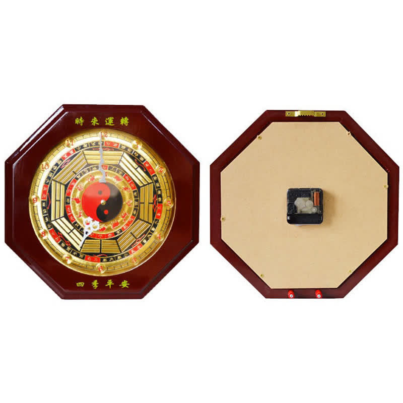 Feng Shui Bagua Map Balance Energy Map Wall Clock