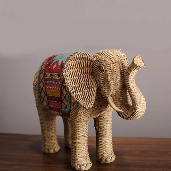 Elephant Resin Wisdom Wealth Home Decoration