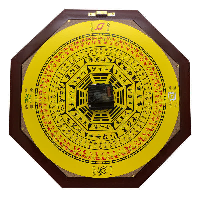 Feng Shui Bagua Map Balance Energy Map Wall Clock