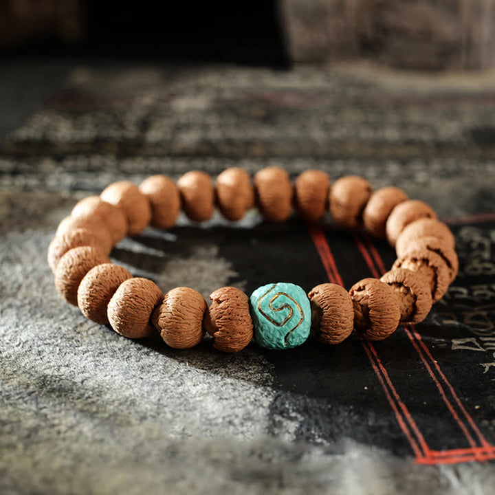 Tibetan Bodhi Seed Turquoise Amber Protection Bracelet