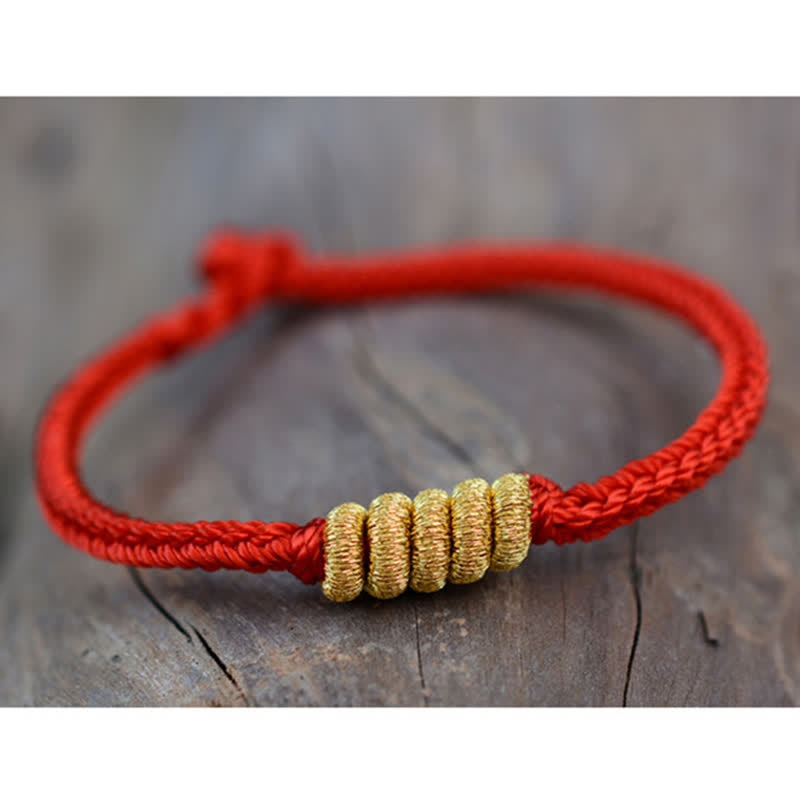 Handmade Simple Design Chinese Knotting Luck Strength Braid String Bracelet