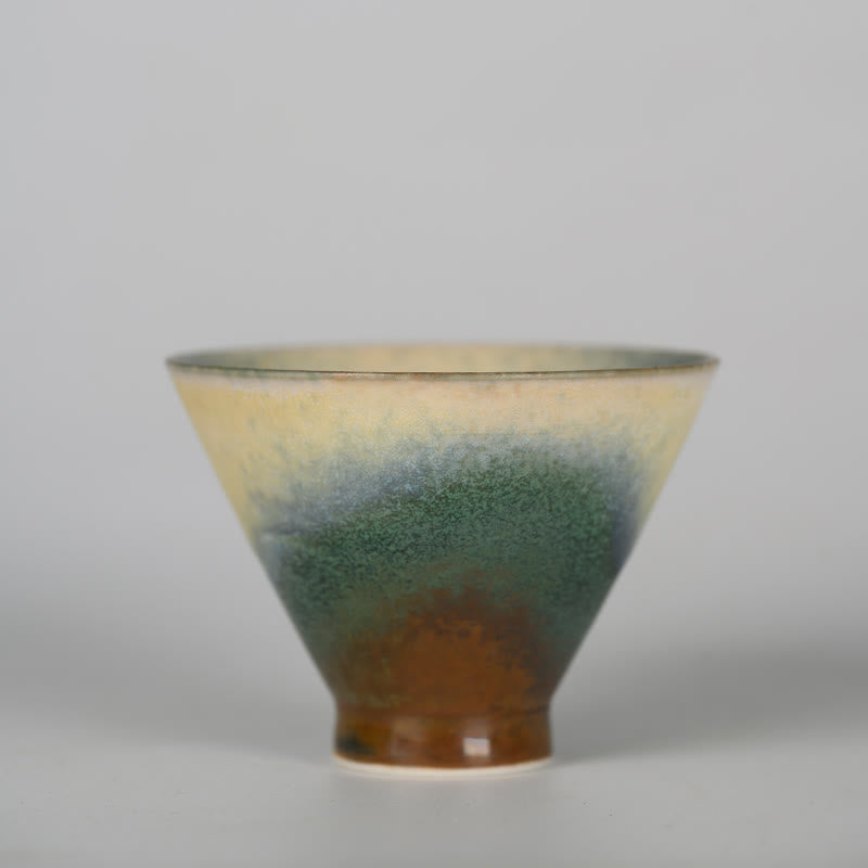 Buddha Stones Vintage Furnace Transmutation Kiln Porcelain Teacup Kung Fu Tea Cup