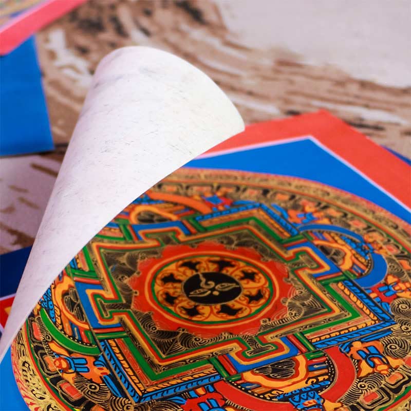 Tibetan Handmade Thangka Painting Blessing Thangka Blind Box Random Color Pattern